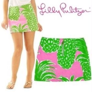 Lilly Pulitzer Tate Skirt in Pink Pout Flamenco